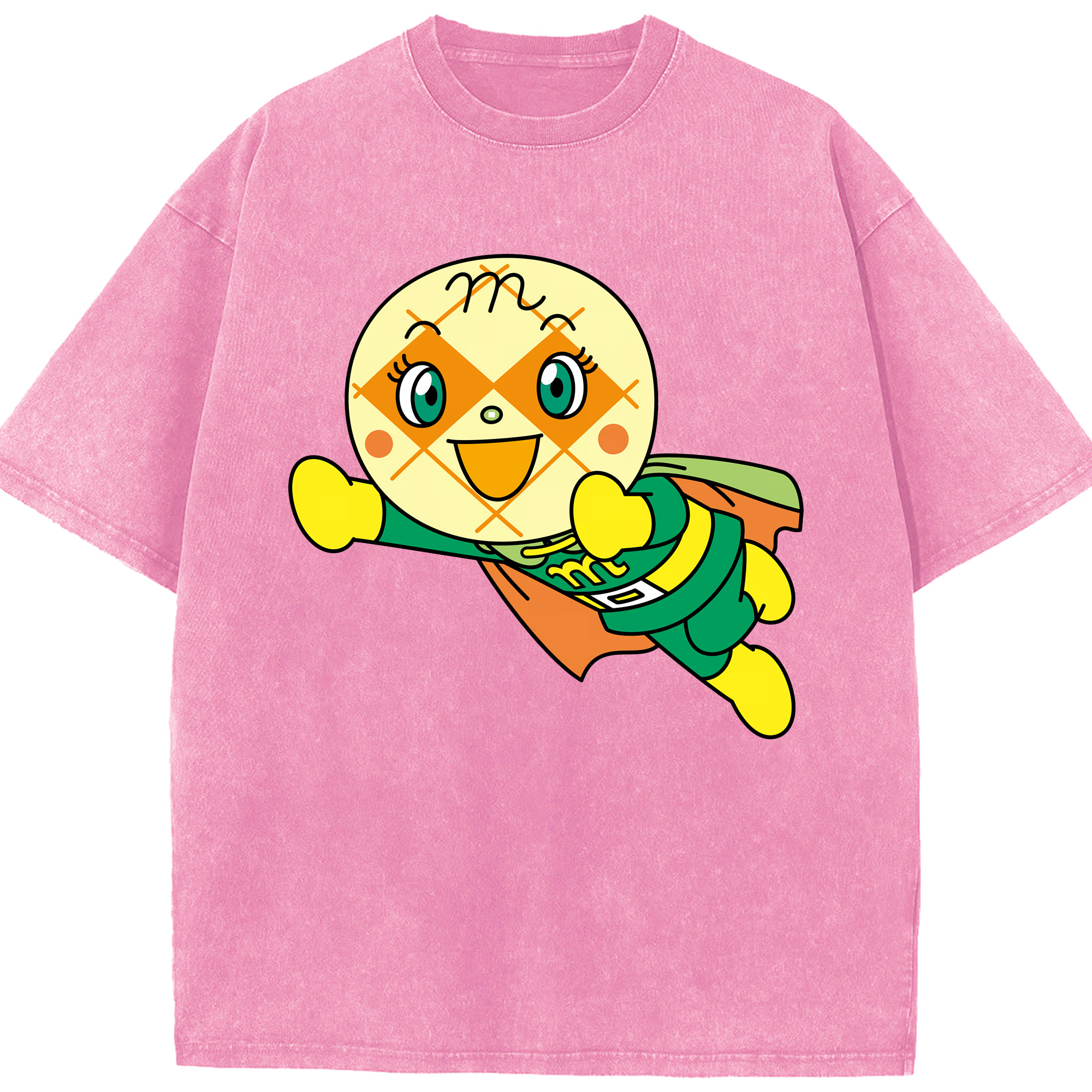 （画像用） アンパンマン Anpanman 綿100% ヴィンテージ風 半袖Tシャツ（フロントプリント）